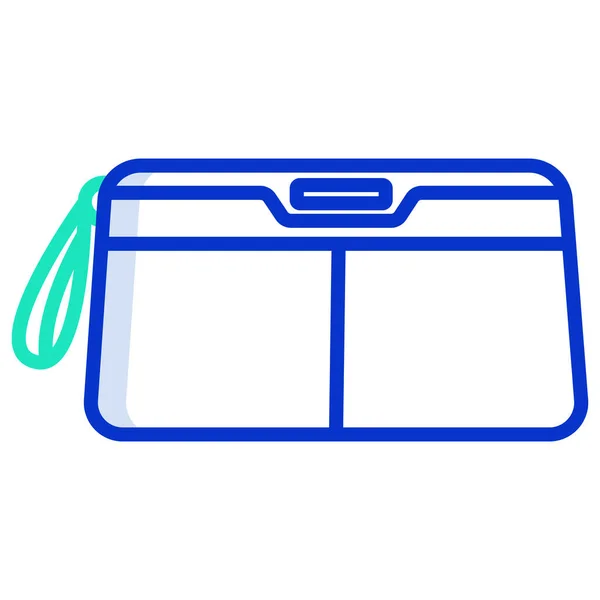 Icono Del Bolso Ilustración Simple Vector — Vector de stock