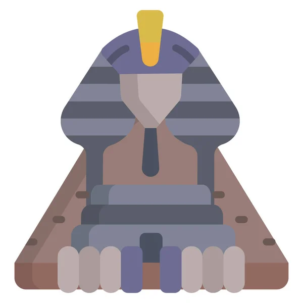 Sphinx Icône Web Illustration Simple — Image vectorielle