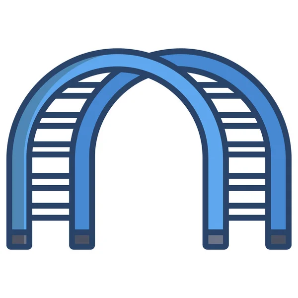 Escalera Icono Vector Diseño Elemento Logotipo Plantilla — Archivo Imágenes Vectoriales