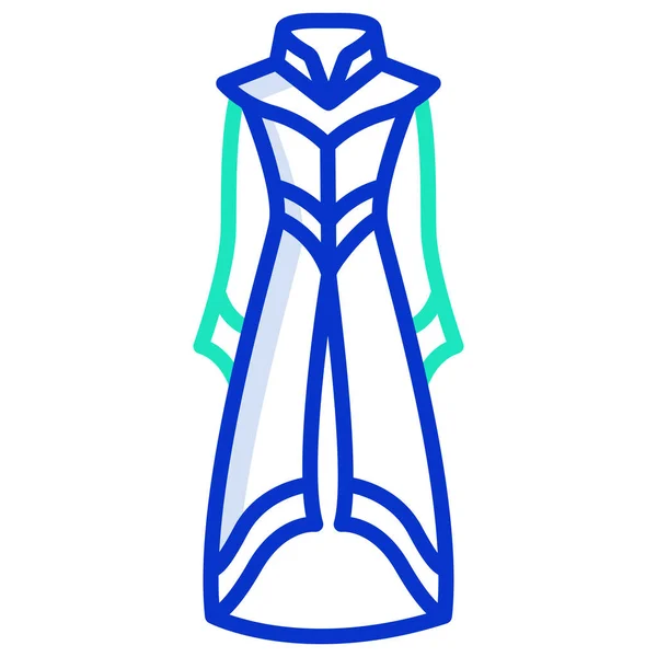 美しい女性のスーツのアイコン ウェブのためのファッションジャケットベクトルアイコンの簡単なイラスト — ストックベクタ