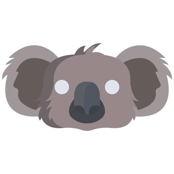 Ikona Logo Koala Australijskie Zwierzę Sieci Projektowania Ilustracja Wektora — Wektor stockowy