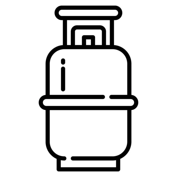 Simple Vector Icon Gas Bottle — Stock Vector