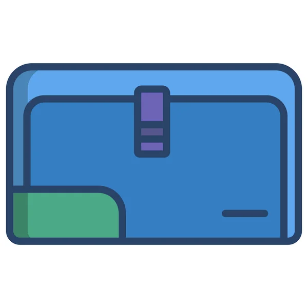 Icono Del Bolso Ilustración Simple Vector — Vector de stock