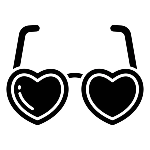 Icono Gafas Plano Ilustración Símbolo Signo Vector Aislado — Vector de stock