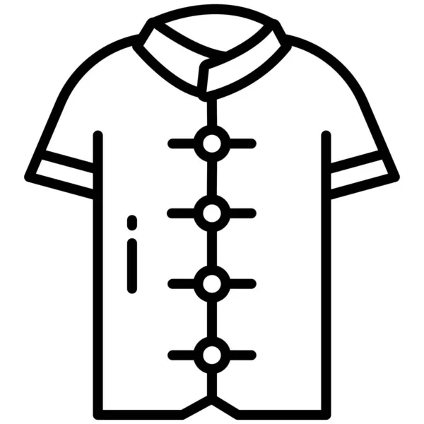 Koszula Web Ikona Prosty Wektor Ilustracja — Wektor stockowy