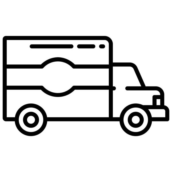 Lkw Web Symbol Einfache Illustration — Stockvektor