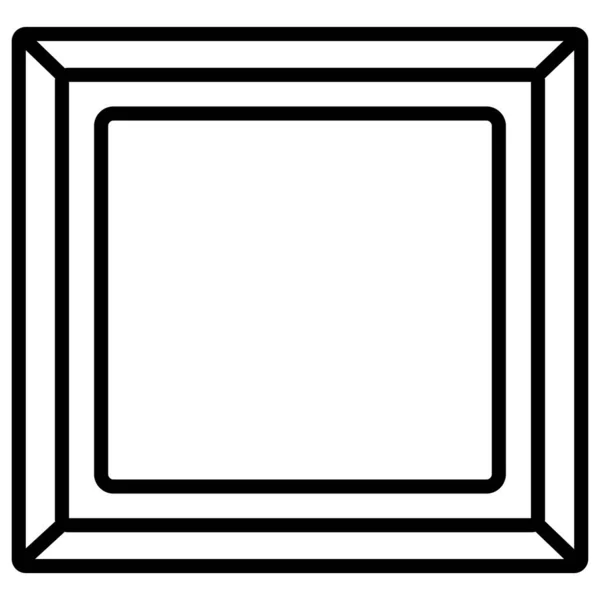 Frame Icon Vector Illustration — Stock Vector