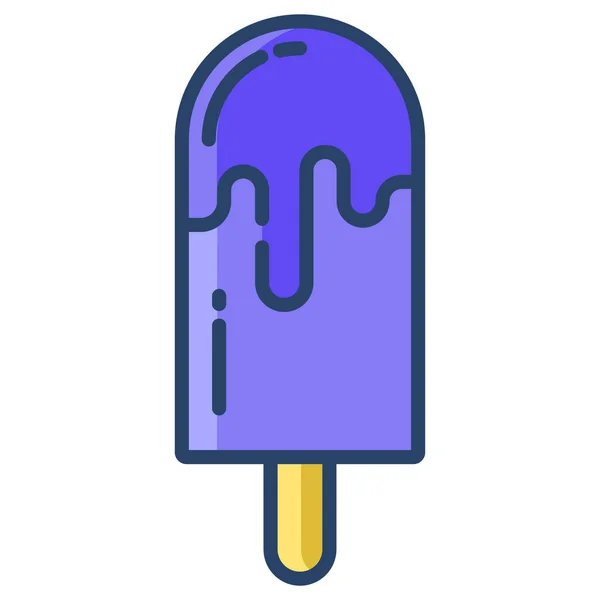 Ice Cream Simple Design — Stock Vector