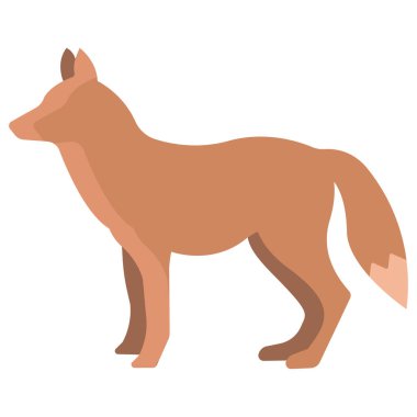 Tilki. Web simgesi basit illüstrasyon