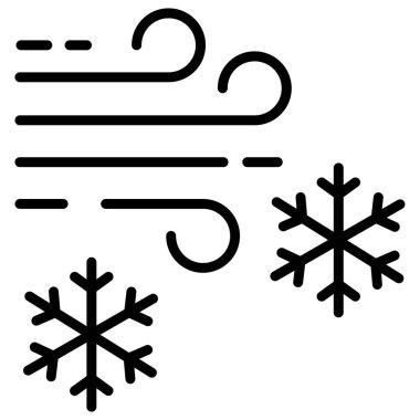 Kar. Web simgesi basit illüstrasyon