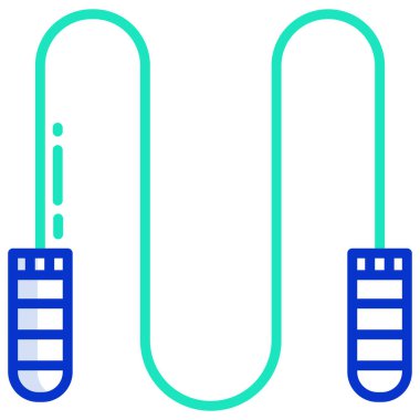 Beyaz arkaplanda basit vektör ip simgesi atla