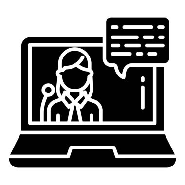 Basit vektör simgesi, dizüstü bilgisayarın çizimi