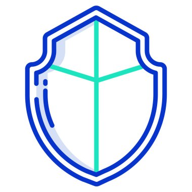 Basit vektör simgesi, Kalkan illüstrasyonu