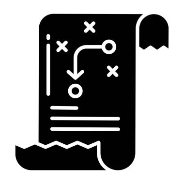 Tek bir katı siyah beyaz simgenin vektör illüstrasyonu