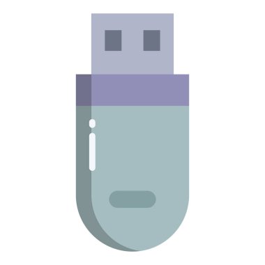 usb flash disk simge vektör illüstrasyon tasarımı