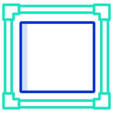 çerçeve simge vektör çizim 