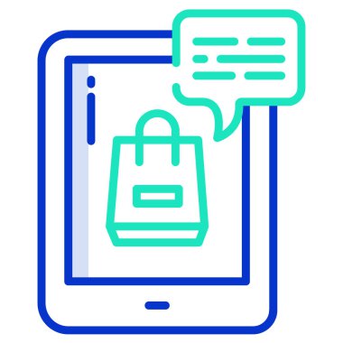 Alışveriş çantası. Basit resimleme