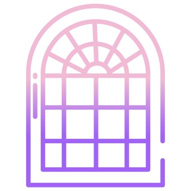 pencere vektörü simgesi modern basit tasarım