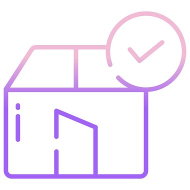 Basit vektör simgesi, ev illüstrasyonu