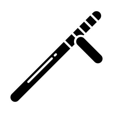 Baton . Web simgesi basit illüstrasyon