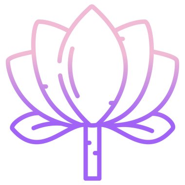 Lotus Web simgesi, vektör illüstrasyonu