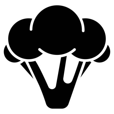 Brokoli. Web simgesi basit tasarım