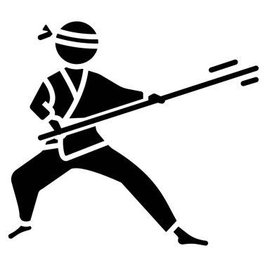 Jujutsu. Web simgesi basit illüstrasyon