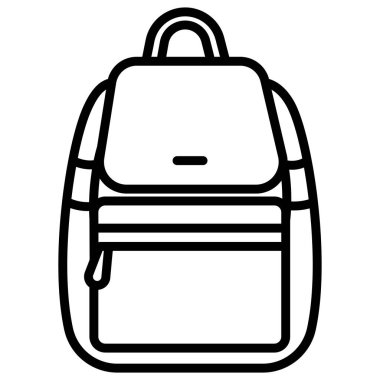 El çantası simgesini, basit vektör çizim