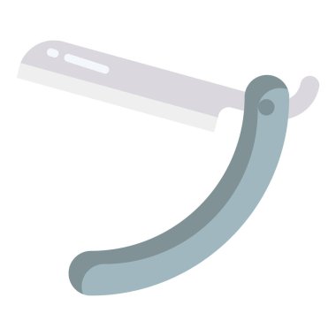 Basit vektör simgesi, tıraş aracının illüstrasyonu