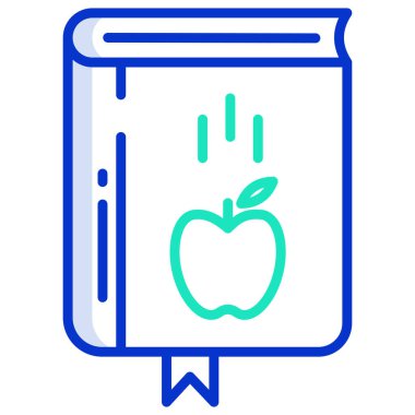 Kitap. Web simgesi basit illüstrasyon 