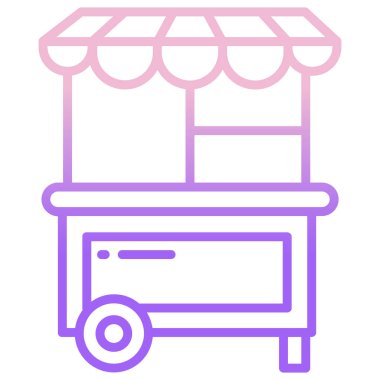 yiyecek ikonu vektör illüstrasyonu 