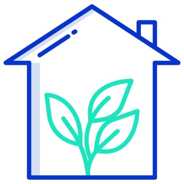 ev simgesi, vektör illüstrasyonu