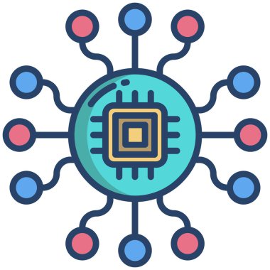 Yapay zeka. Basit illüstrasyon