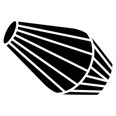 Siyah ve beyaz simgesinin vektör illüstrasyonu