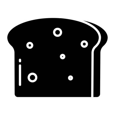 Ekmek. Web simgesi basit illüstrasyon