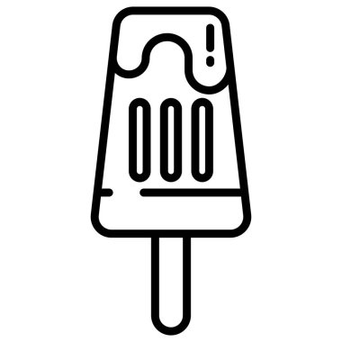 dondurma simgesi, vektör illüstrasyonu