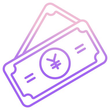 Para için. Web simgesi basit illüstrasyon