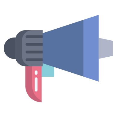 megafon web simgesi, vektör çizim 