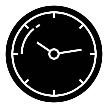 Saat. Web simgesi basit illüstrasyon