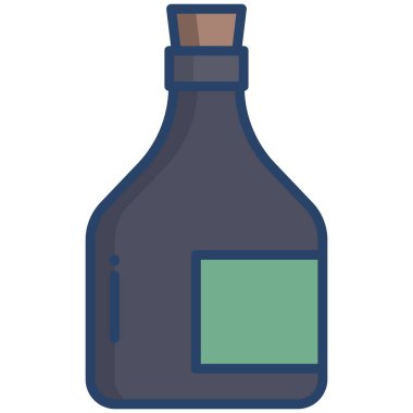 Şişe vektör illüstrasyon arka planı 