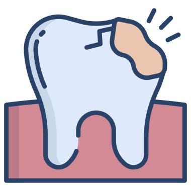 Diş. Web simgesi basit illüstrasyon
