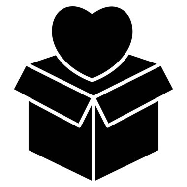 Kutu. Web simgesi basit tasarım