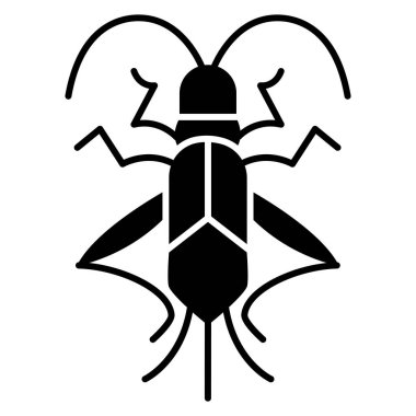 Böcek. Web simgesi basit illüstrasyon