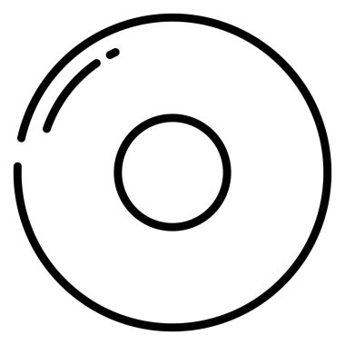 cd kaydı, vektör web simgesi basit illüstrasyon