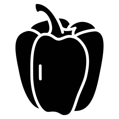 Basit vektör simgesi, Bell Pepper illüstrasyonu