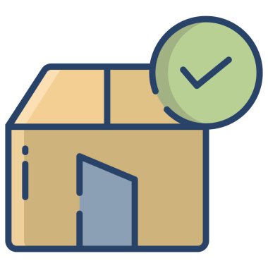 Basit vektör simgesi, ev illüstrasyonu