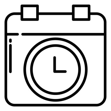 Randevu. Web simgesi basit illüstrasyon