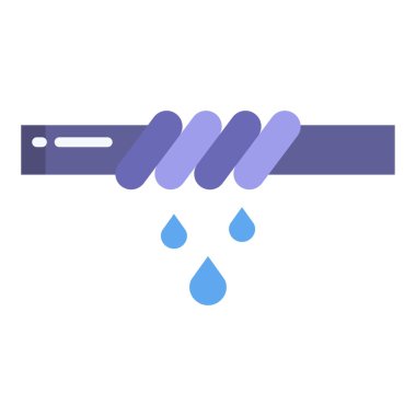 bükülmüş web simgesi basit vektör illüstrasyonu