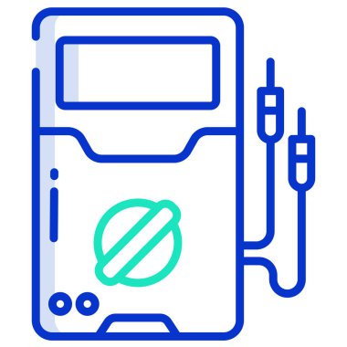 beyaz arkaplan üzerinde basit vektör simgesi test ediliyor