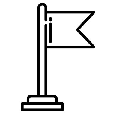 Bayrak. Web simgesi basit tasarım 